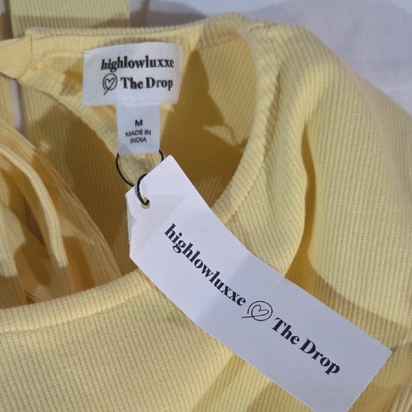 Elegant Long Sleeve Yellow Dress - Picture 7 of 8